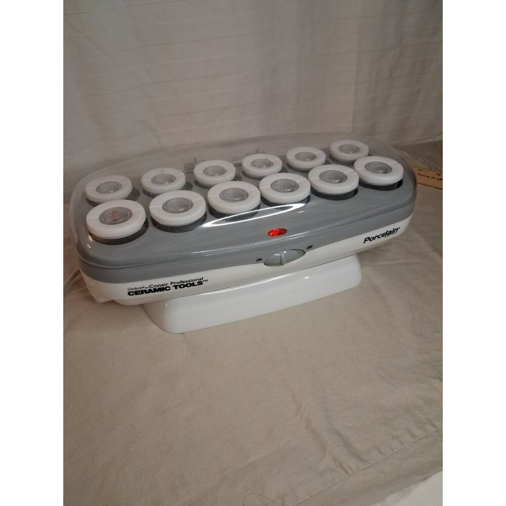 Jilbere By Conair Ceramic Tools 12 Hot Roller Set Porcelain Series Tested & Work